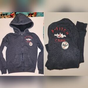 Abercrombie 9/10 navy zip hoodie